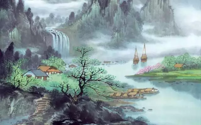 野径云俱黑,江船火独明. 晓看红湿处,花重锦官城.